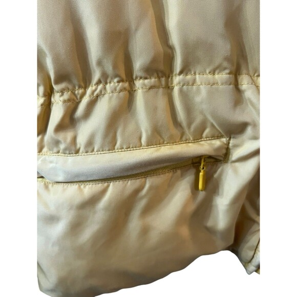 VTG Eddie Bauer Canary Yellow Bomber Down filled Ski Jacket Size Small - Picture 3 of 10